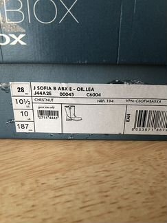 Сапожки geox утепленные новые р.28