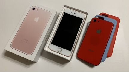 Телефон iPhone 7, 32гб, розовый