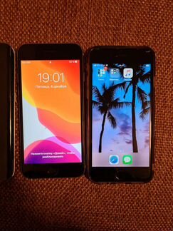 Телефон iPhone и Samsung