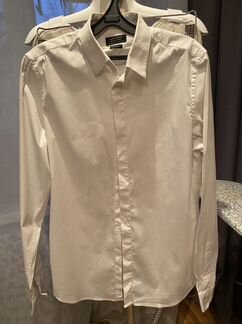 Белая рубашка zara superslim