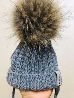 Шапка зимняя для новорожденных