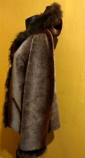 Натуральная меховая куртка-выворотка