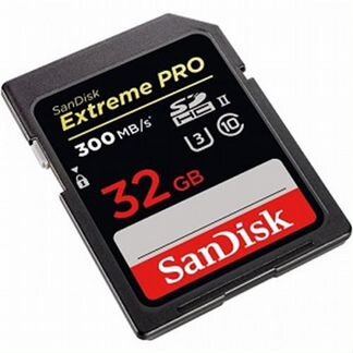 Карта памяти Secure Digital (SD) 32GB SanDisk Extreme PRO sdhc UHS-II 300MB/s #sdsdxpk-032G-GN4IN