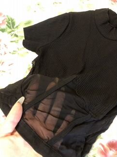 Водолазка-топ с корсетом