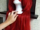Красный длинный парик. Косплей
