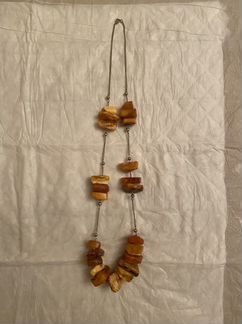 Бусы янтарь