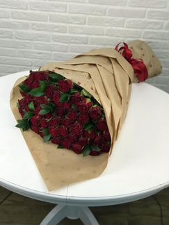 Букет 51 роза 70 см 24ч