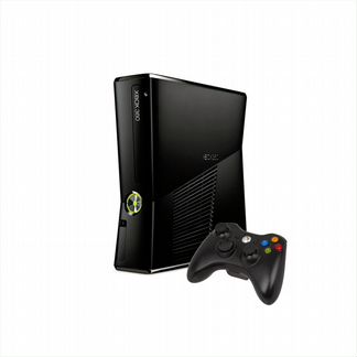 Xbox 360 slim, 2 контроллера, 16 игр