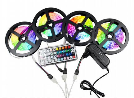 Диодная лента 5050 RGB 5 метров влагозащитная, 60