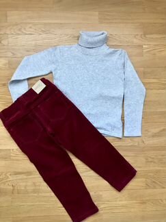 Комплект полупальто, Водолазка и брюки штаны