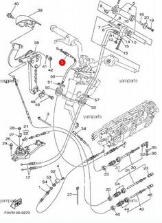 Новый оригинальный трос газа Yamaha GP 1200