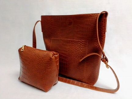 Шоппер, рыжая сумка, новая