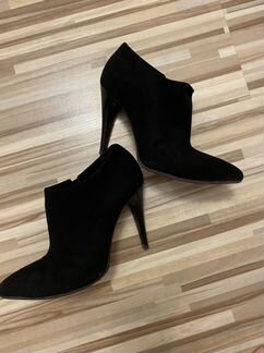 Итальянские Ботильоны из натуральной замши