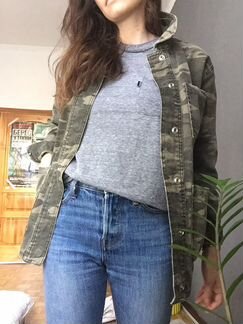 Куртка / жакет Topshop камуфляжная в стиле милитар