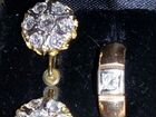 Серьги и кольцо с бриллиантами объявление продам