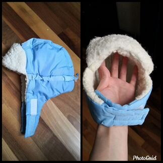 Шапки для мальчика б/у 46-48р, 6-12 мес + бесплатн