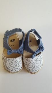 Босоножки для девочки, H&M, 18-19