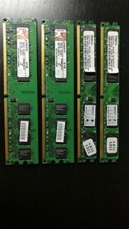 Оперативная память ddr3 2x2g 2x1g 800 Mhz