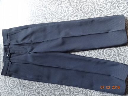 Костюм школьный серый в полоску