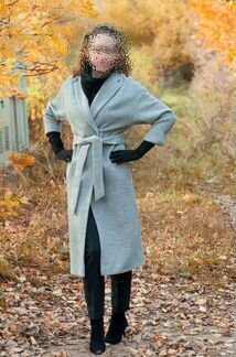 Пальто шерстяное (вязаное)