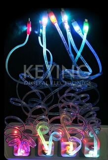 USB to микро USB светодиодный кабель