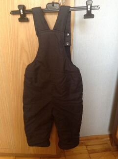 Полукомбинезон зимний почти новый 80р