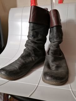 Полусапожки синие натуральная кожа 39р