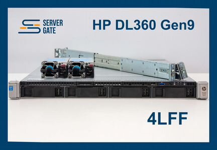 Сервер HP DL360 G9 4LFF 2x E5-2620v4 128 GB