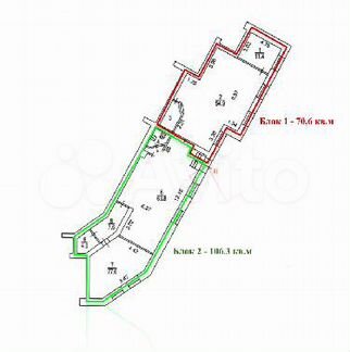 Свободного назначения, 70.6 м²
