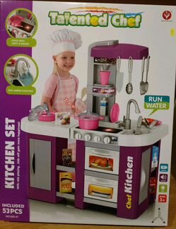 Большая детская кухня с водой, светом и звуком