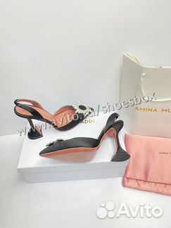 Босоножки амина муадди черные