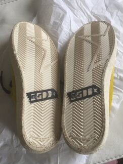 Новые Кеды желтая замша golden goose