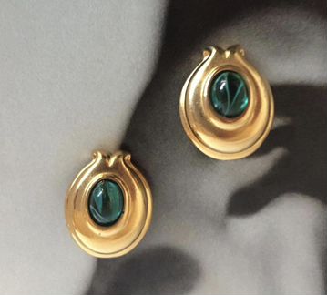 Серьги клипсы fendi оригинал винтаж