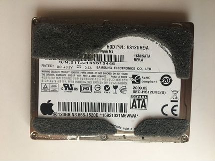 HDD samsung HS12UHE (SATA/Lif) 120Gb