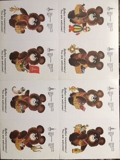 Олимпийский мишка Олимпиада 1980