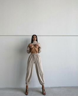 Брюки garage brand nude