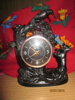 Часы настольные чугунный корпус - каслинское литье
