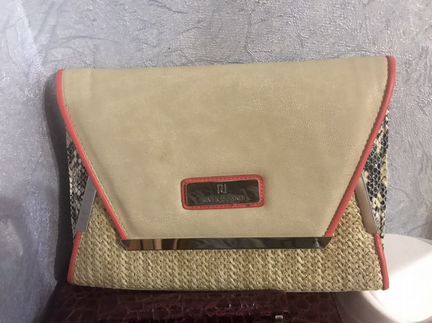 Клатч River Island со вставками под кожу змеи