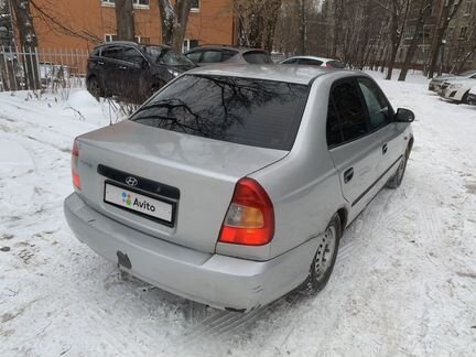 Hyundai Accent 1.5 МТ, 2001, 244 000 км