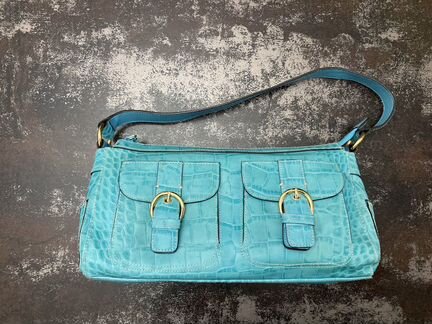 Сумка багет винтаж натуральная кожа