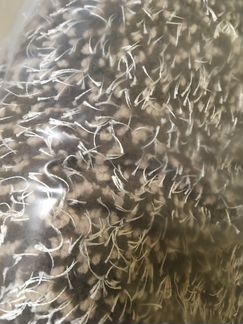 Коричневый круглый ворсовый ковер 170см