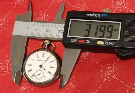 Карманные часы 32 мм Moser воронёная сталь