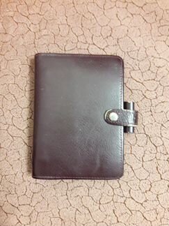Органайзер-блокнот кожаный коричневый