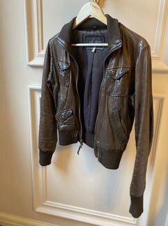 Кожаная куртка armani