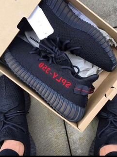 Кроссовки yeezy boost 350v2 black red