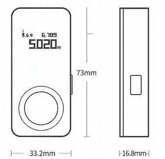 Умный Лазерный дальномер Hoto Xiaomi Новый чёрный