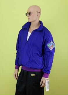 Анорак, олимпийка 80х 90х Hotdogger-Cobalt, винтаж