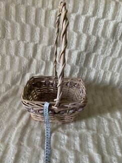Корзина плетёная прямоугольная