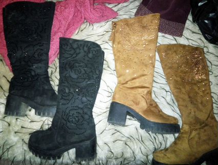 Сапоги женские размер 24,5 (37)