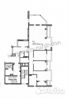 4-к квартира, 185 м², 4/12 эт.